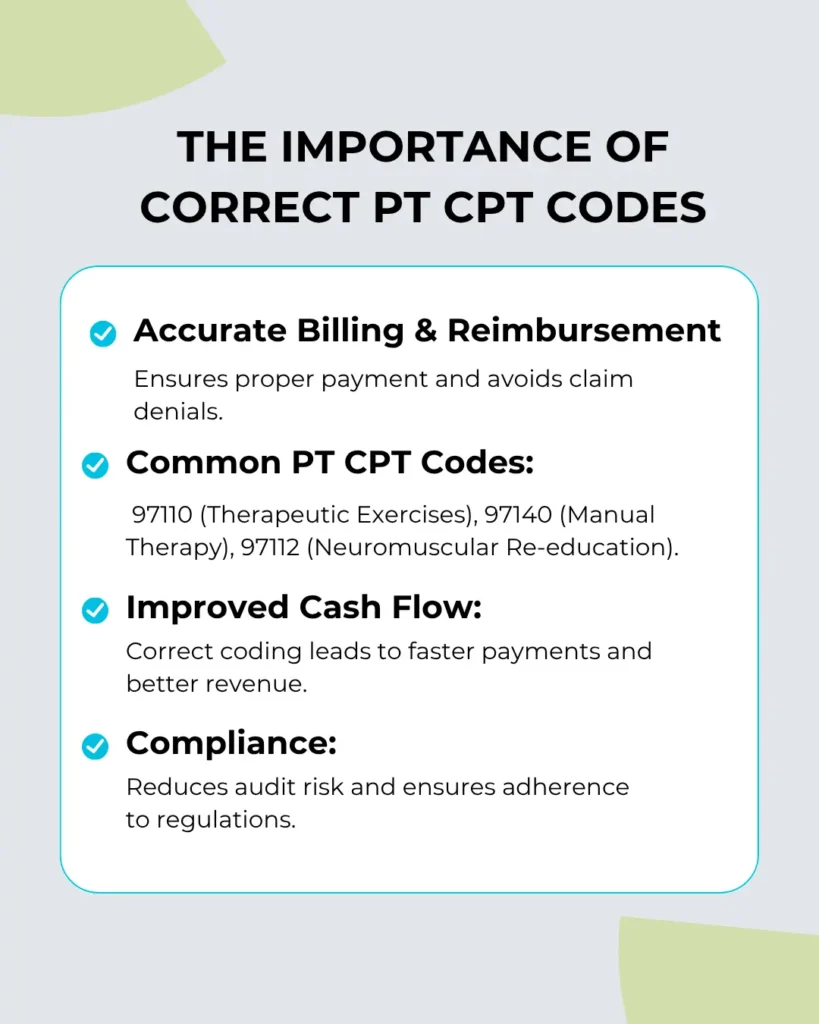 pt cpt codes
